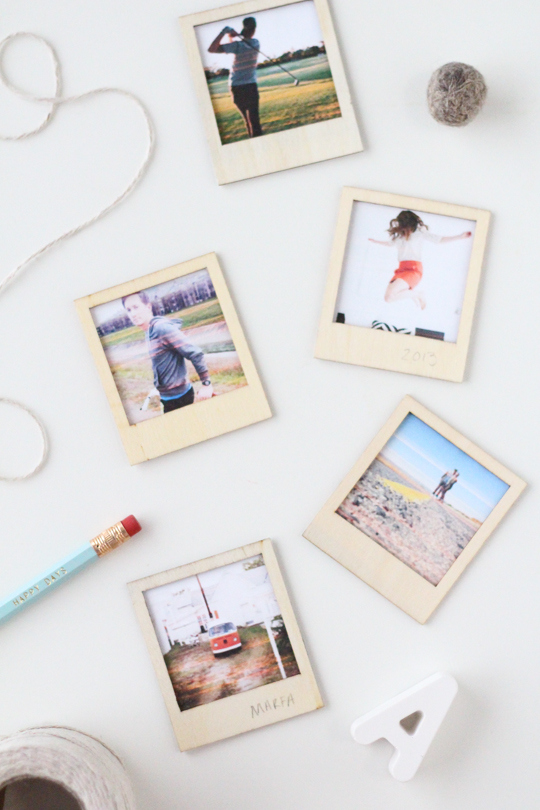 Magnetic Wooden Polaroid Set